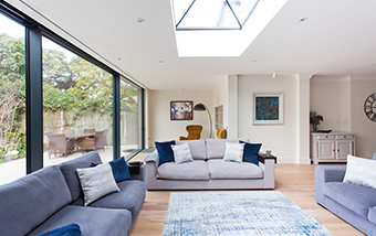 Extension Living area with Skylight London