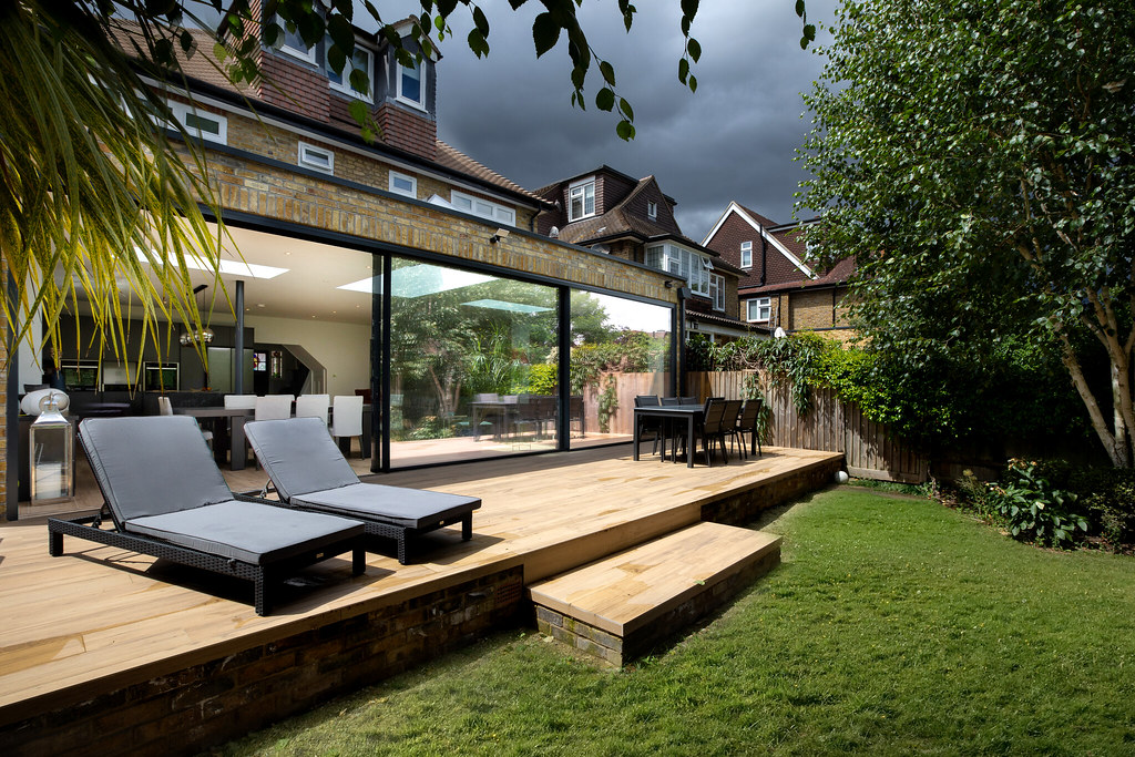 Terraced house rear extension in West London