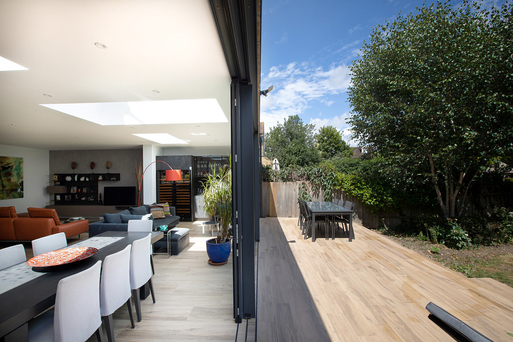 Professional house extension work in progress in Ealing