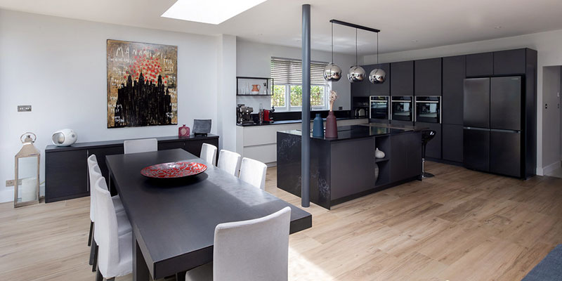 Smooth plaster finish in a West London renovation