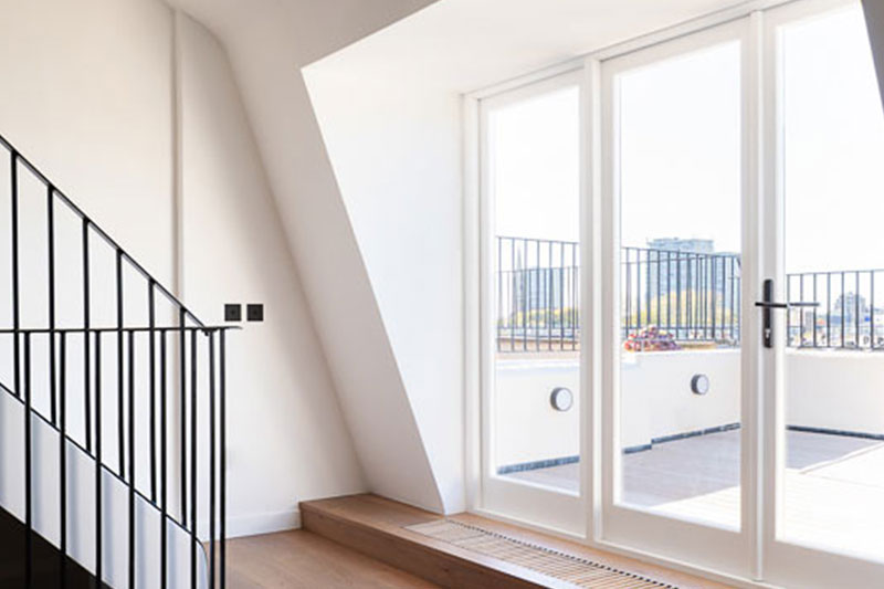 Professional builders working on loft conversion project