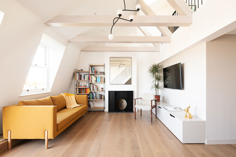 Beautifully designed loft conversion with custom storage solutions