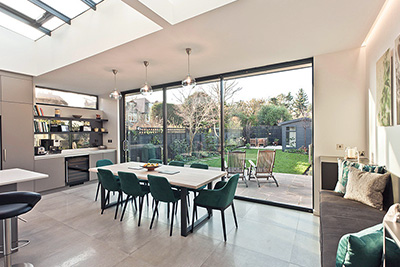 Modern home extension in North London